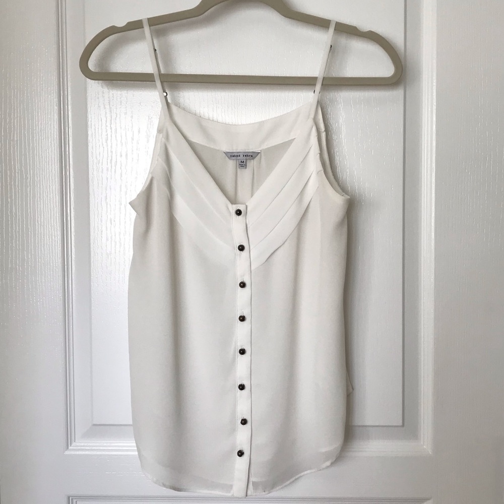 Naked Zebra Top, adjustable spaghetti strap